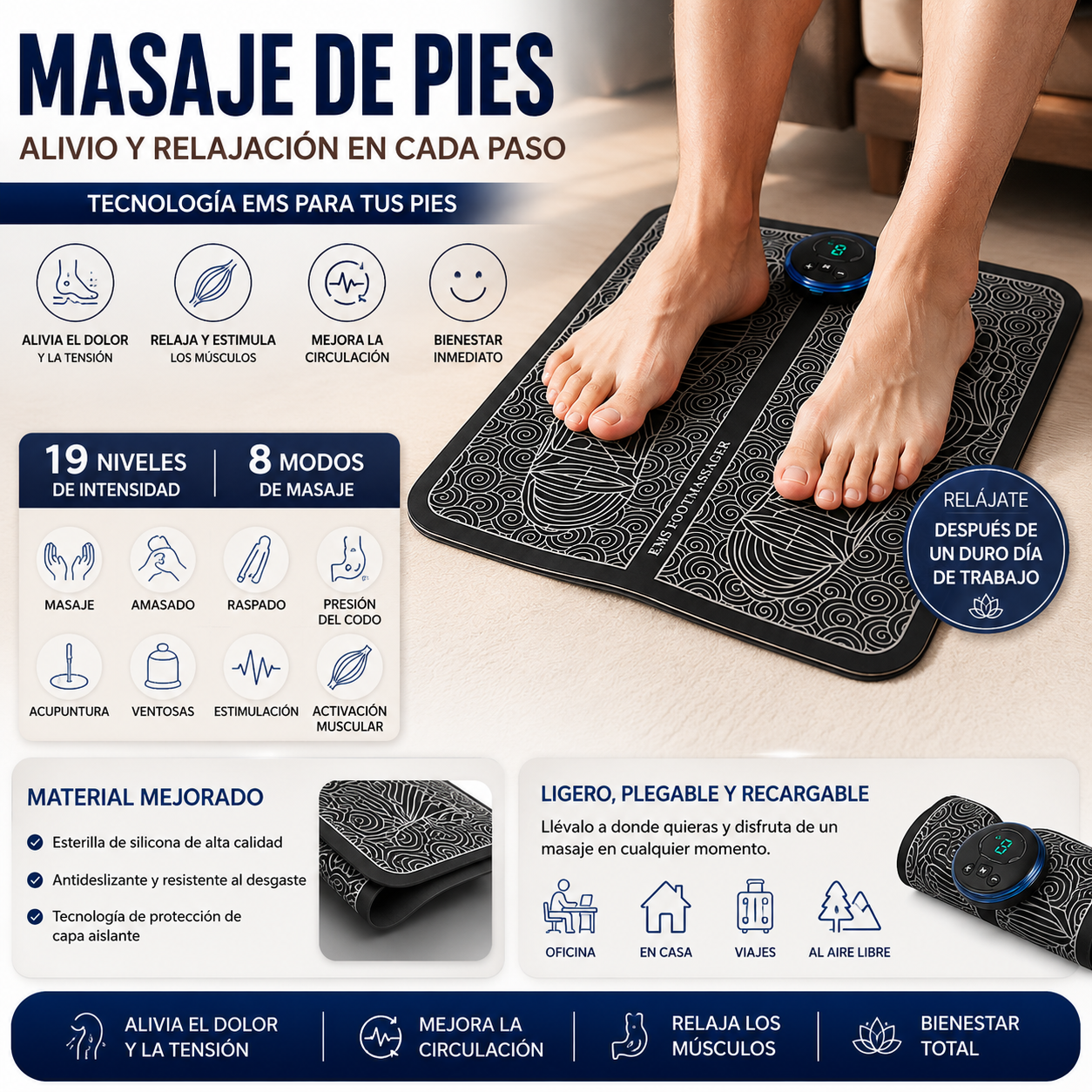 MASAJEADOR DE PIES ELECTRICO